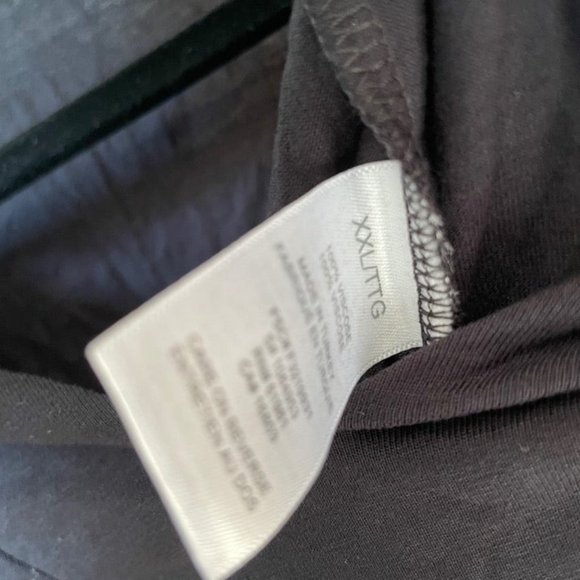 AVON Truly Madly Deep V-Neck Longsleeve Top Black w Waist Wrap Size 2X NEW - Picture 7 of 8